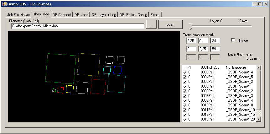 sli and job file viewer